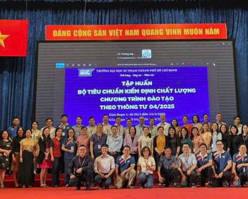 Tập huấn bộ tiêu chuẩn kiểm định chất lượng chương trình đào tạo theo Thông tư 04/2025 tại Trường Đại học Sư phạm Thành phố Hồ Chí Minh